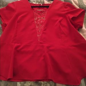 Red blouse